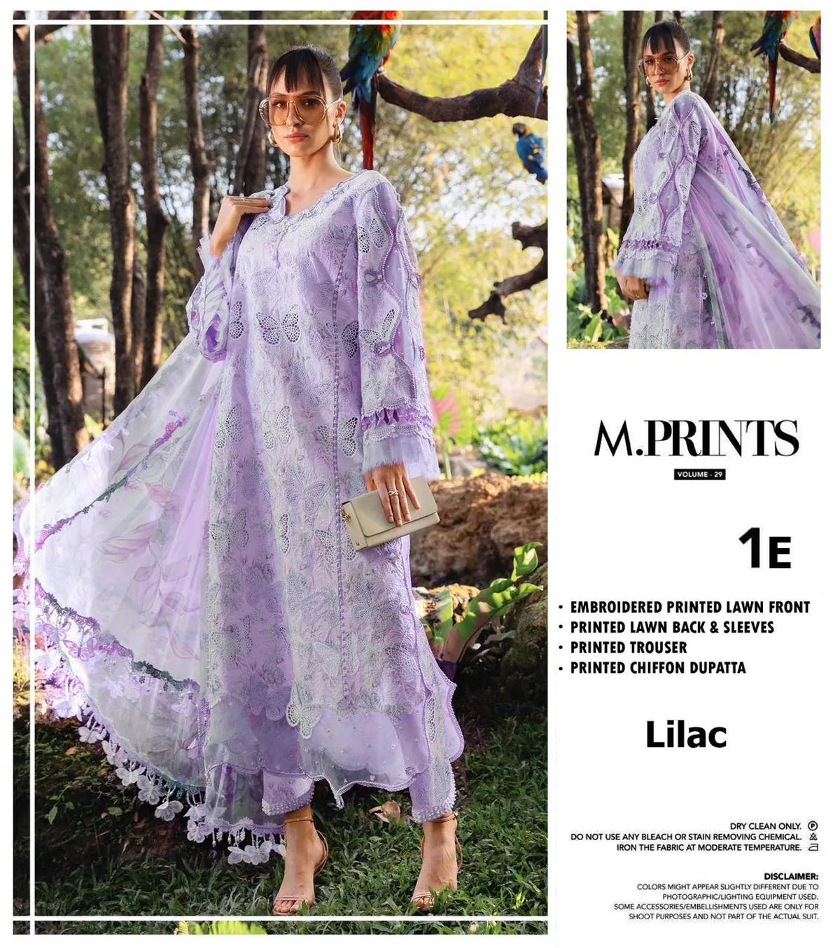 Maria.B Lawn Chikankari Ensemble | MP-1AB