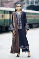 IZEL Embroidered Lawn 3-Piece Ensemble | ANG-21